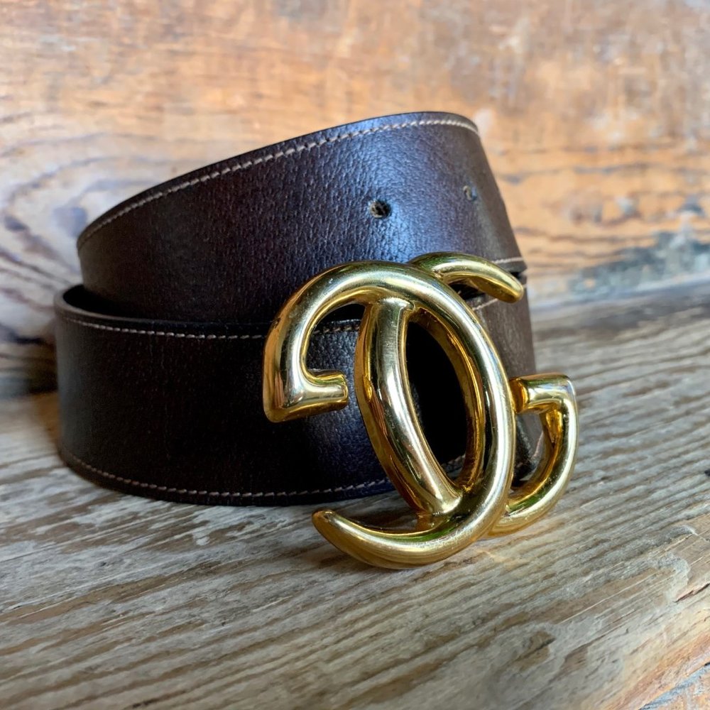 Vintage Gucci Belt and Removable Gold Buckle - Picture 8 of 8